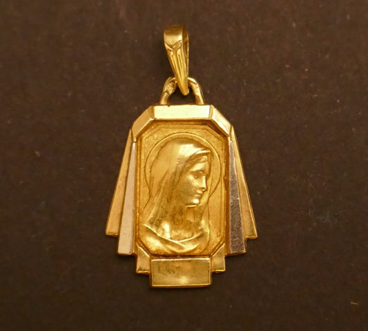 Médaille Viège En Or 2 Tons