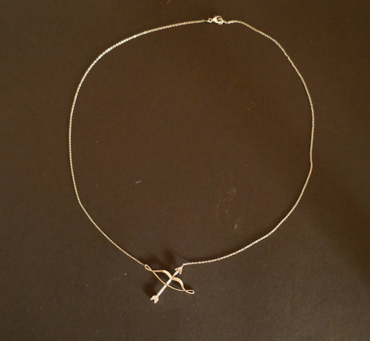 Collier Pendentif Diamants, Or Blanc 18 Carats