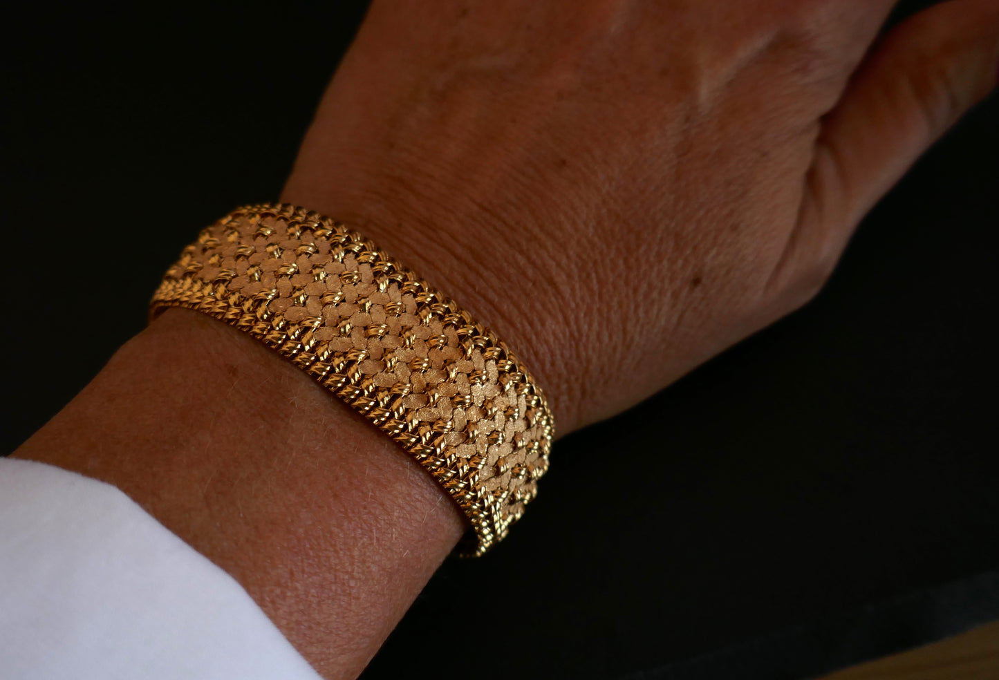 Bracelet Manchette En Or 18 Carats
