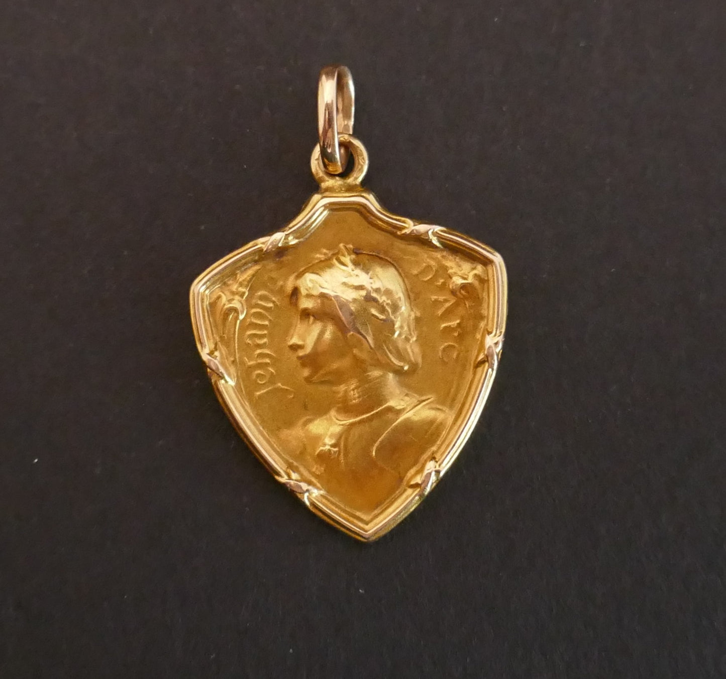 Ancienne Médaille Jeanne d'Arc , Poinçon Tête De Cheval