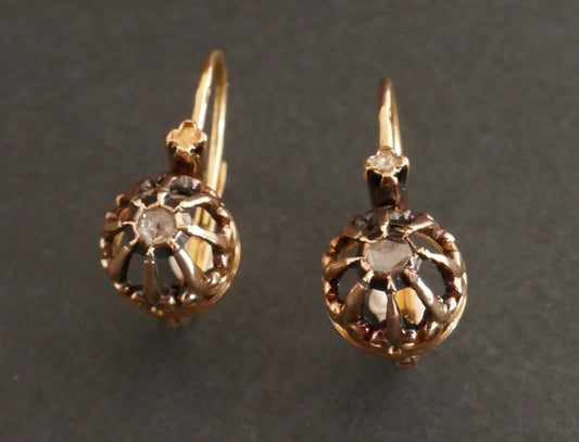 Dormeuses Diamants, Poinçon Tête De Cheval