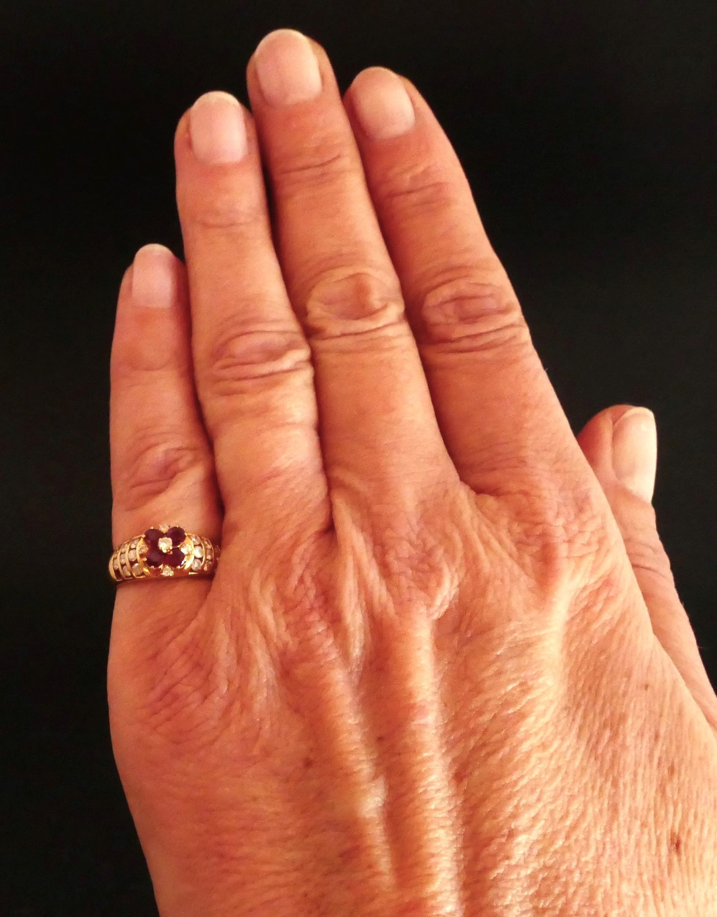 Bague Rubis Et Diamants