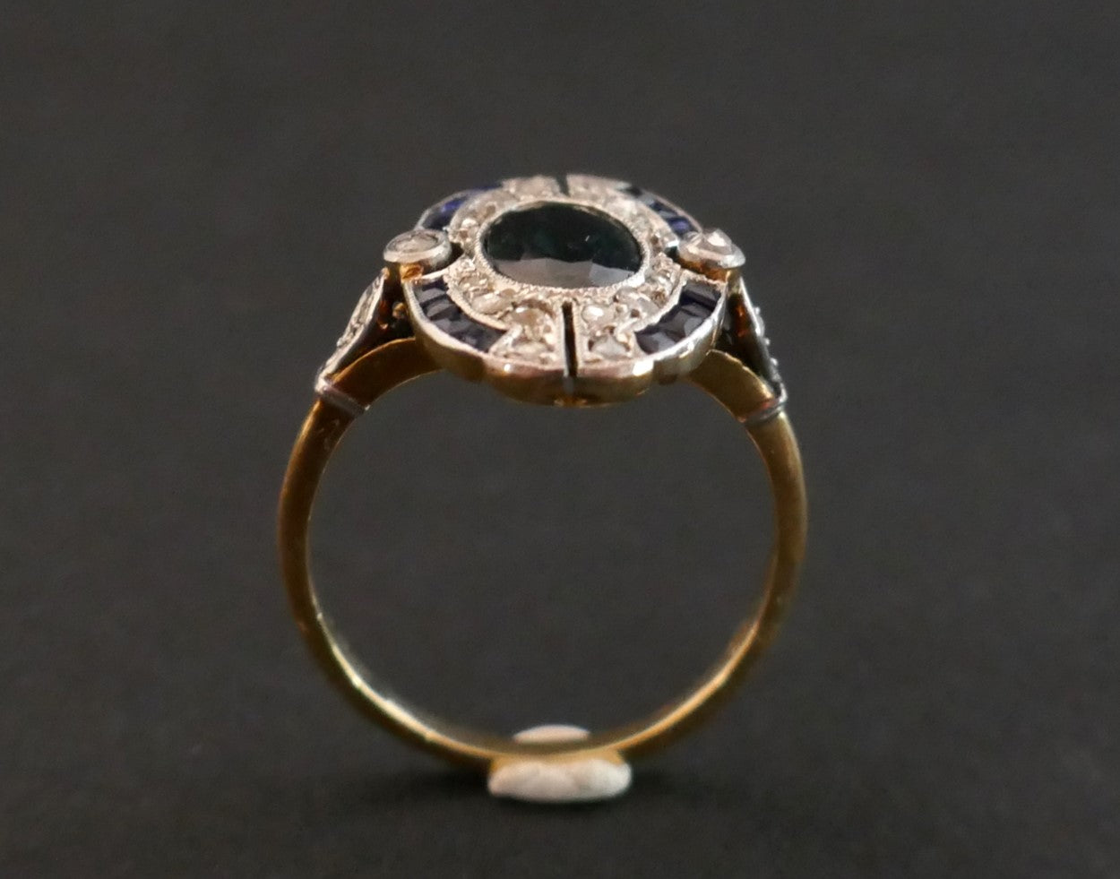 Bague Art Déco Saphirs Et Diamants