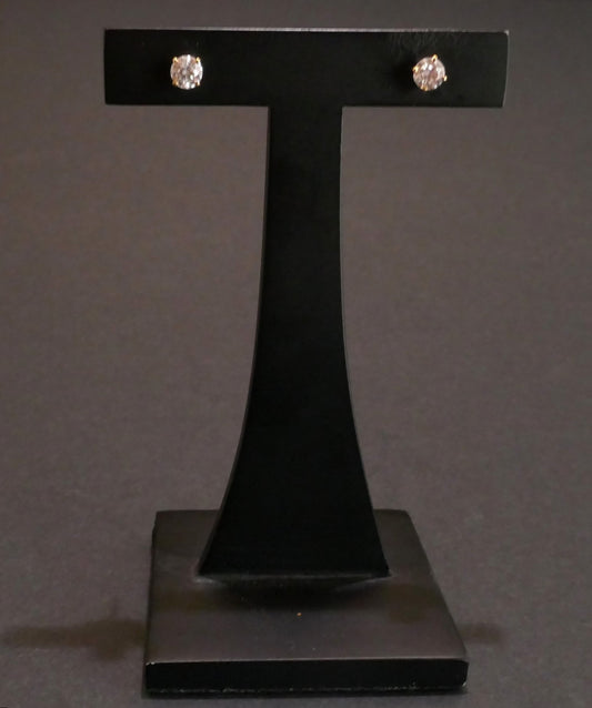 Puces d'oreilles diamants, 0,30 carat au total