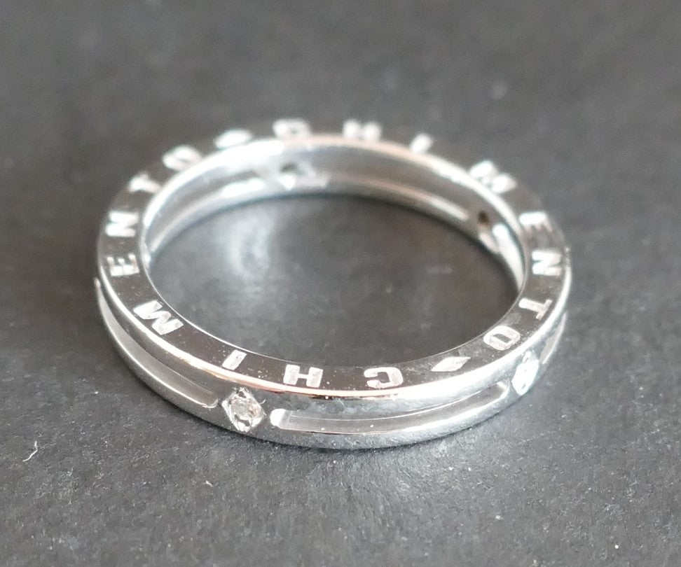 Alliance Signée Chimento Diamants, Or Blanc 18 Carats