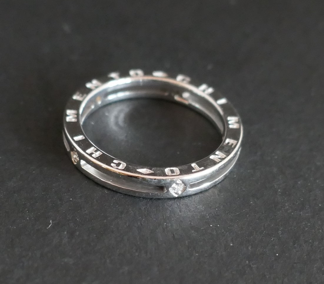 Alliance Signée Chimento Diamants, Or Blanc 18 Carats