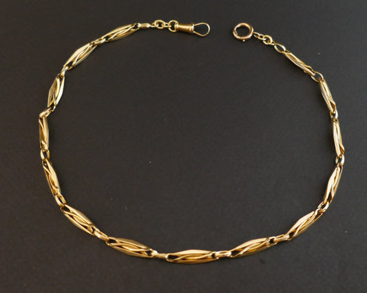 Chaîne Ancienne En Or Jaune 18 Carats