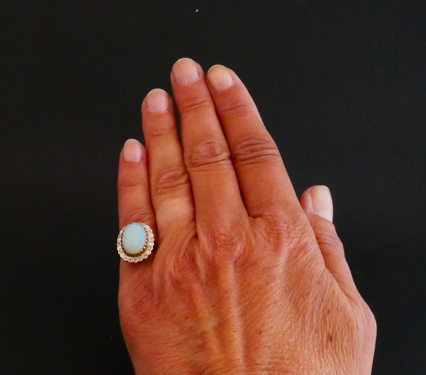 Bague Opale Et Diamants