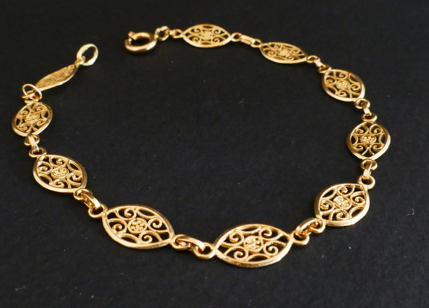 Bracelet Filigrane, Or Jaune 18 Carats