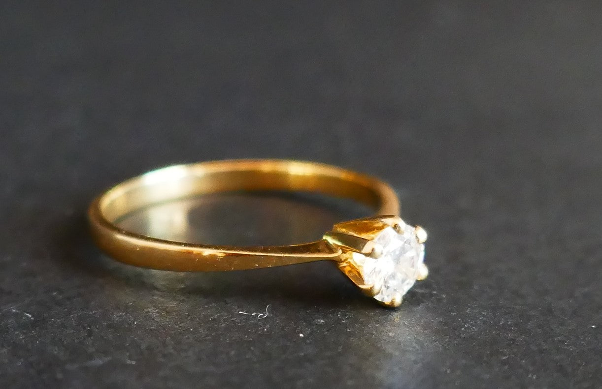 Bague Solitaire Diamant: 0,31 Carat