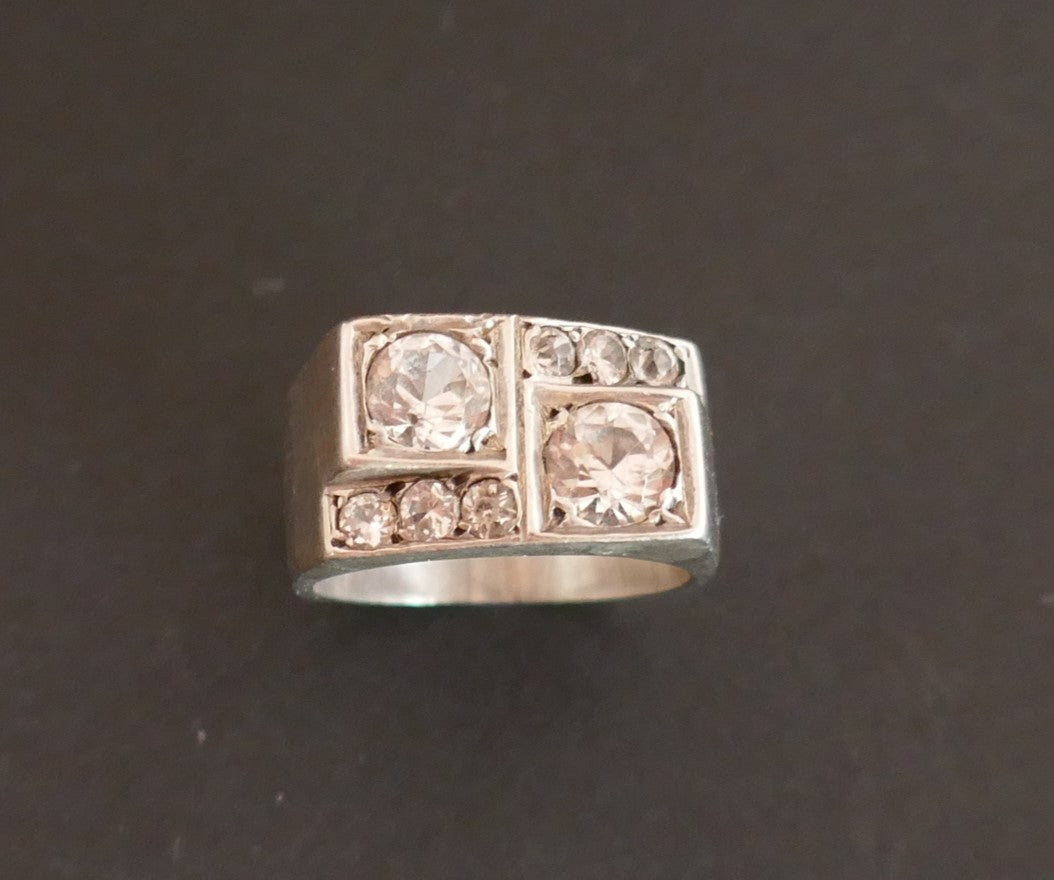 René Boivin Bague Chevalière en argent