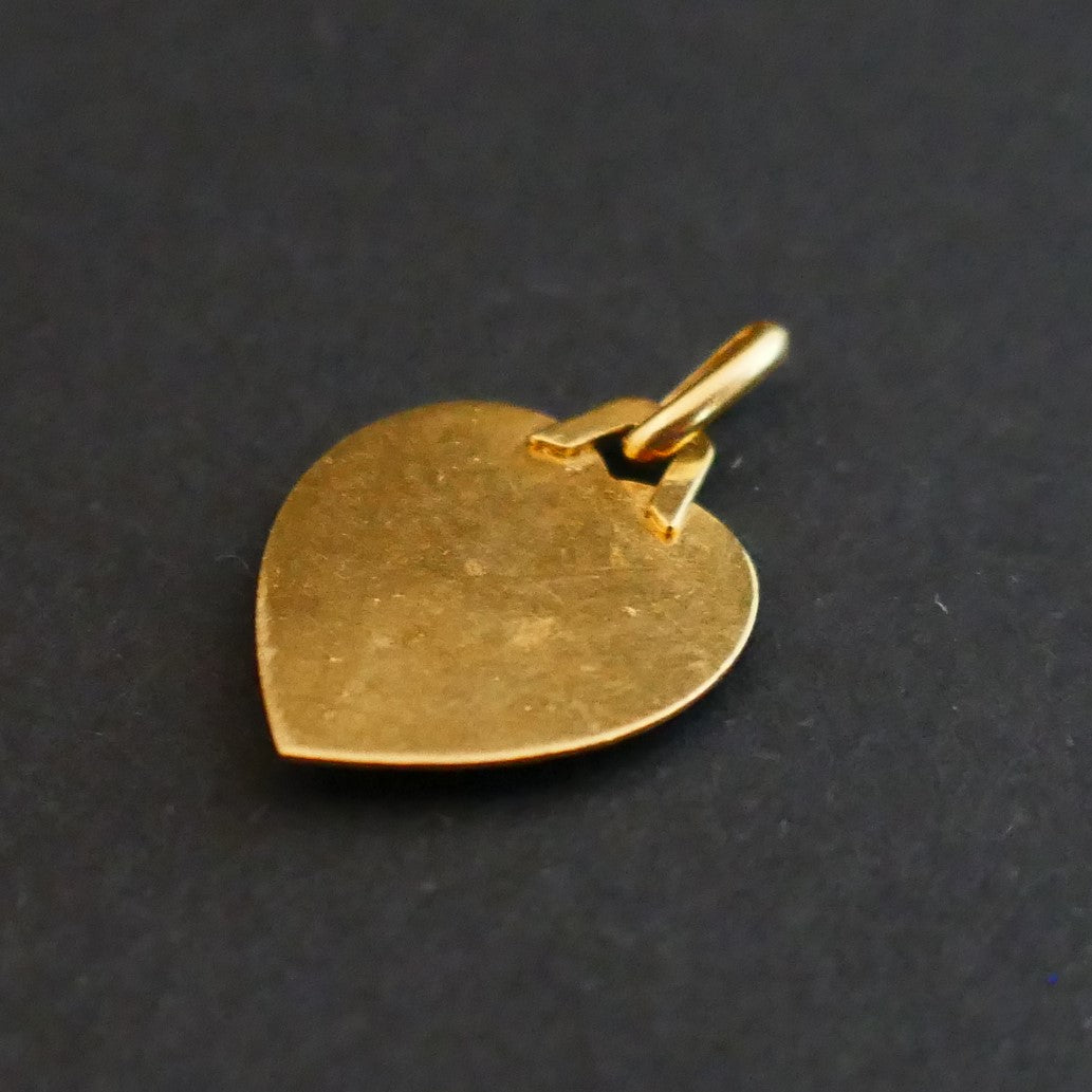 Augis Médaille d'Amour Diamant Et Rubis, Or 18 Carats
