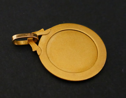 Médaille Signée E DROPSY représentant un Ange, Or 18 Carats