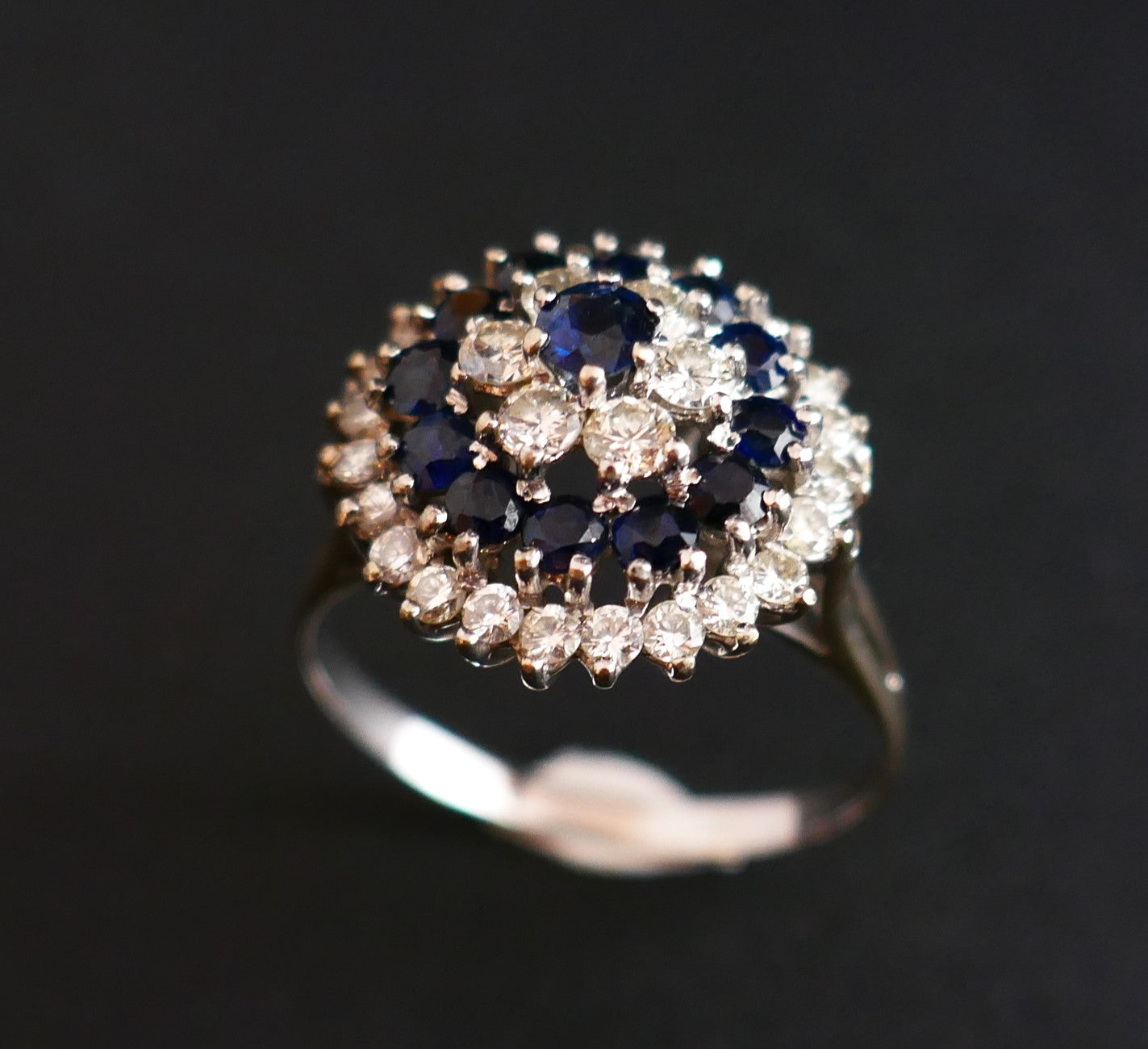 Bague Saphirs Et Diamants