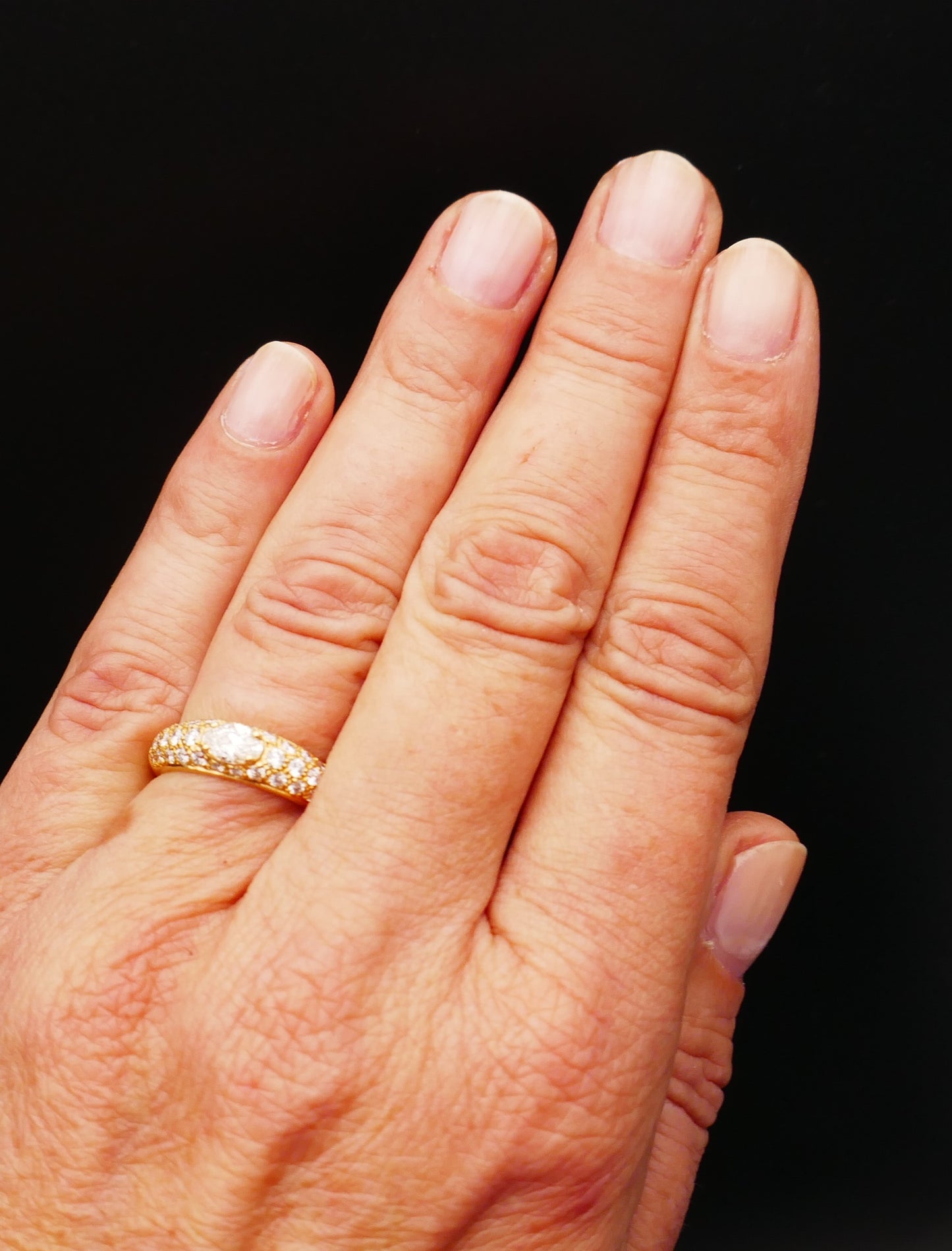 Boucheron Bague Axelle Diamants, Or Jaune 18 Carats.