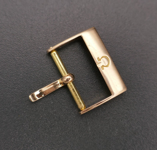 Boucle ardillon OMEGA 16 mm or rose 18 carats.