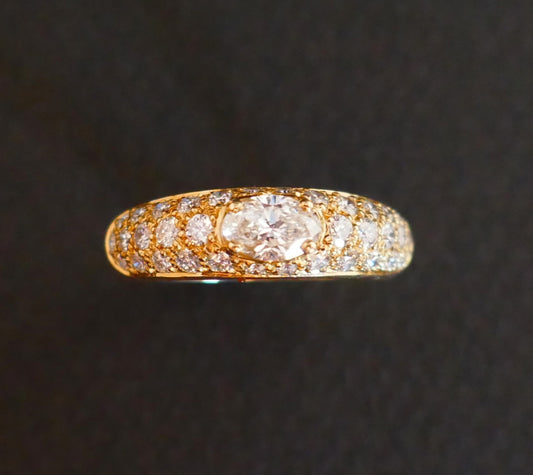 Boucheron Bague Axelle Diamants, Or Jaune 18 Carats