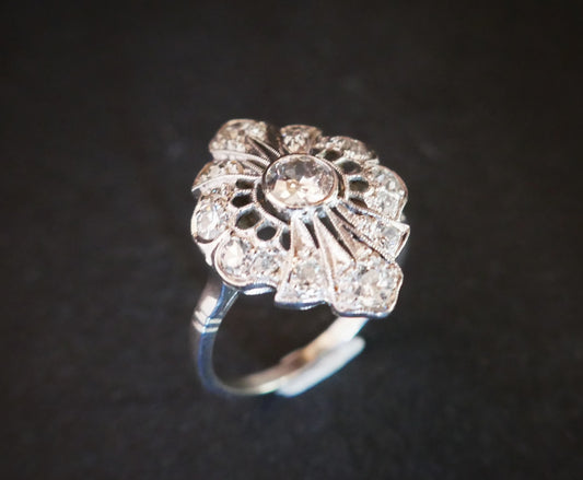 Bague diamants, Art Déco