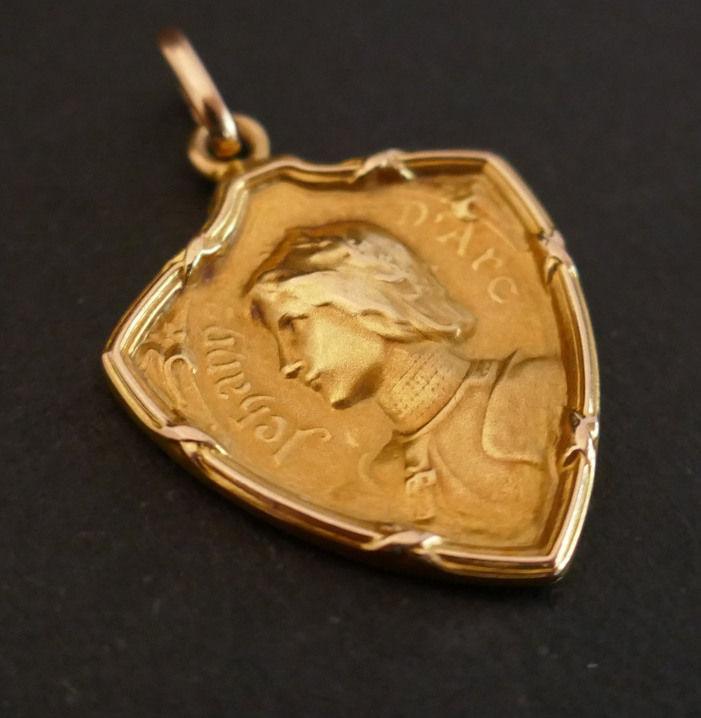 Ancienne Médaille Jeanne d'Arc , Poinçon Tête De Cheval