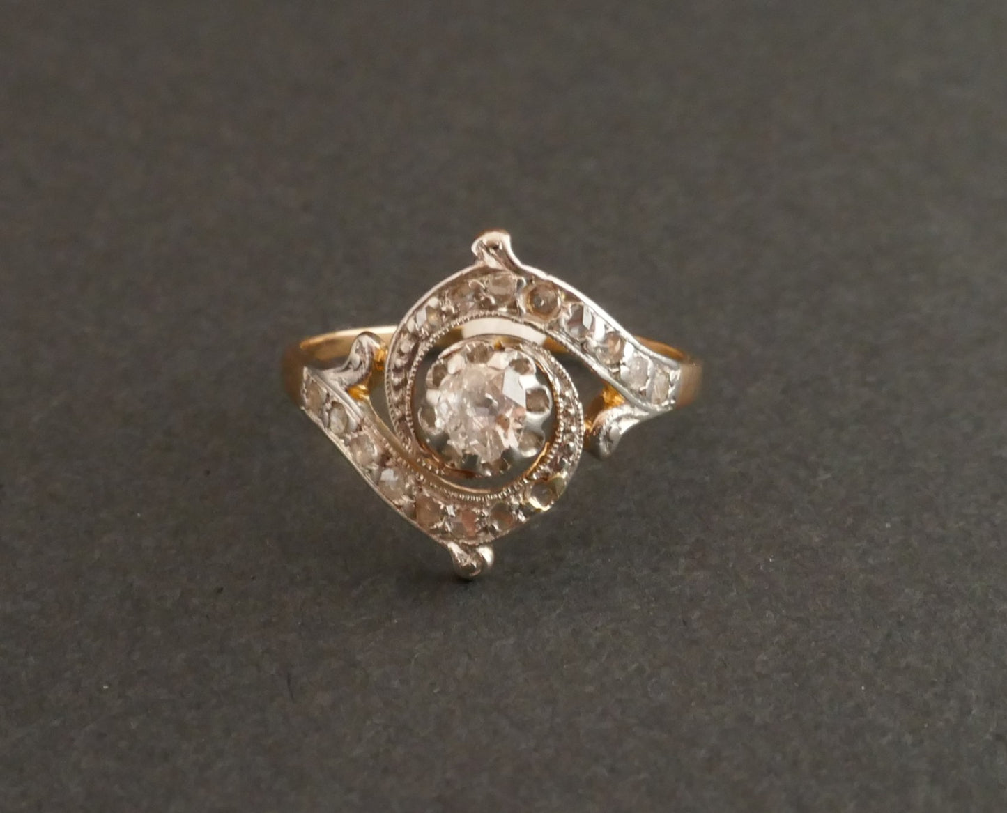 Bague  Art Nouveau Diamants