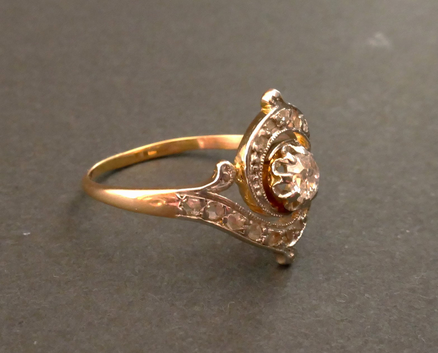 Bague  Art Nouveau Diamants