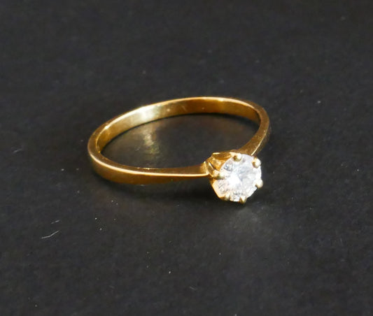 Bague Solitaire Diamant: 0,31 Carat