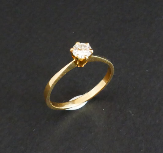 Bague Solitaire Diamant: 0,31 Carat